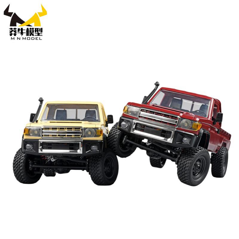 New Mn82 2.4g Rc Remote-controlled Model Car 46 Degrees Climbing Off-road Vehicle Lc79 Pickup Truck With Headlights Gift Toys
