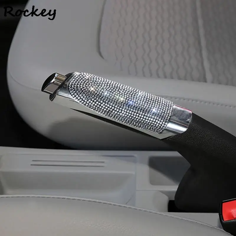 Protect Universal Car Handbrake Cover Rhinestone Bling Car Gears Handbrake Cover Handbrake Grips ddmysmile Car Interior Accessories Smile