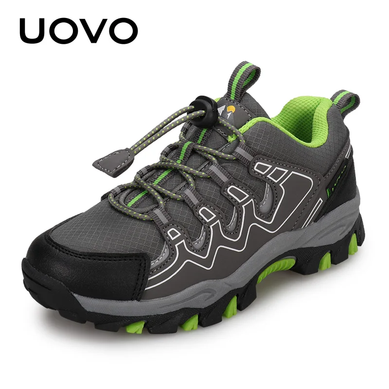 UOVO 2025 2024 New Arrival Boys Sneakers Kids Breathable Children Hiking new Shoes Spring And Autumn Outdoor Footwear Eur #27-39