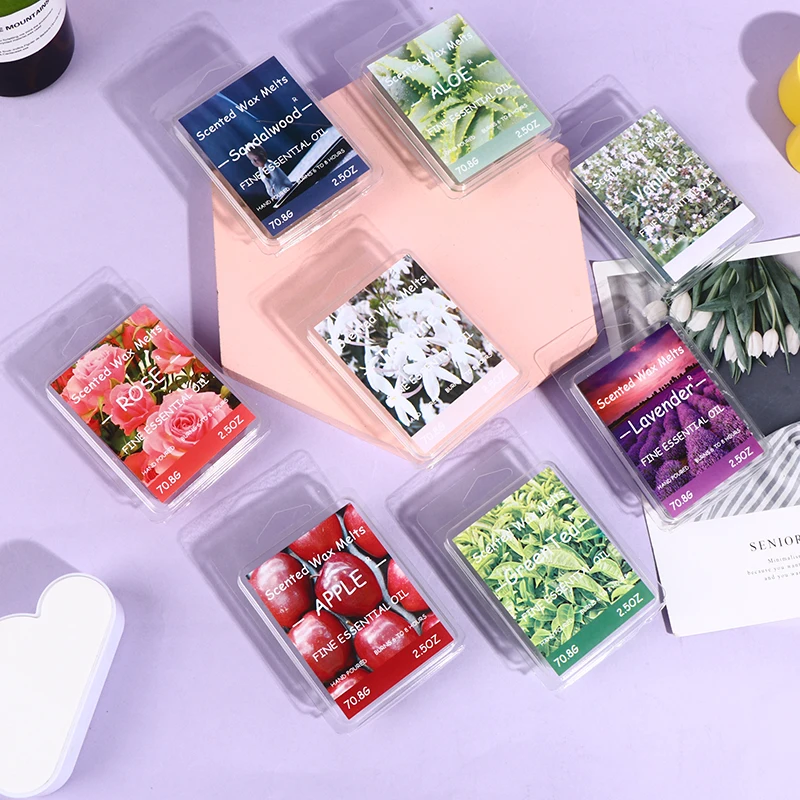 Wax Soy Scented Melts Wax Cubes Handmade Candle Aloe Green Tea Rose Vanilla Jasmine Lavender Fragrance Candle Making Supplies smile