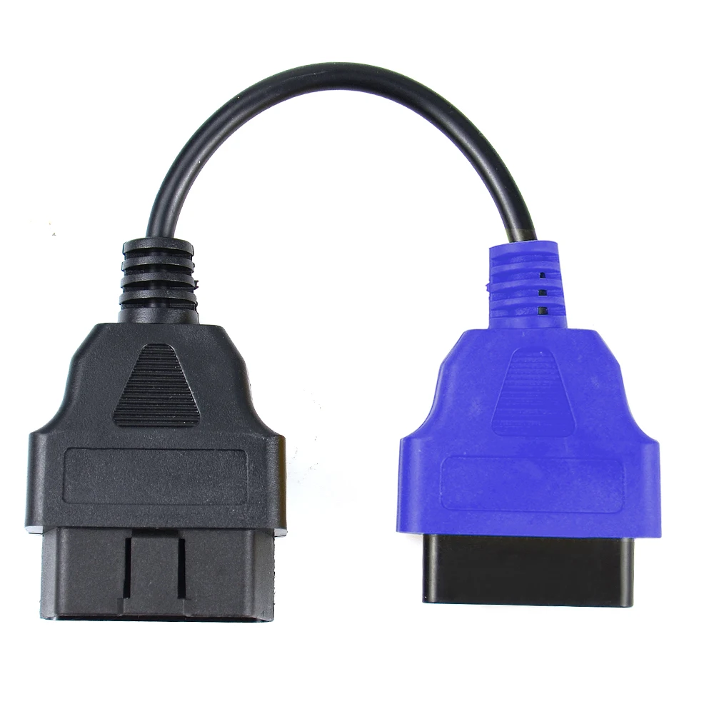 1pcs Fiat Newest for Ecu Scan Adaptor Connector 16pin OBD2 16pin Cable OBD Cable For Fiat Alfa Romeo 6 Color with High Quality smile