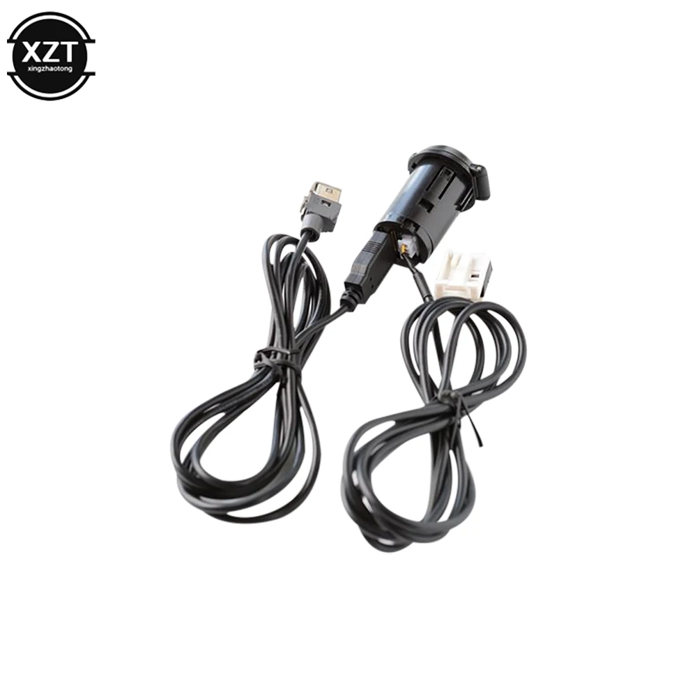Car Stereo Male USB AUX Cable Set For Peugeot 206 207 307 308 407 408 508 607 for Citroen C3 C4 C5 C6 for RD43 RD45
