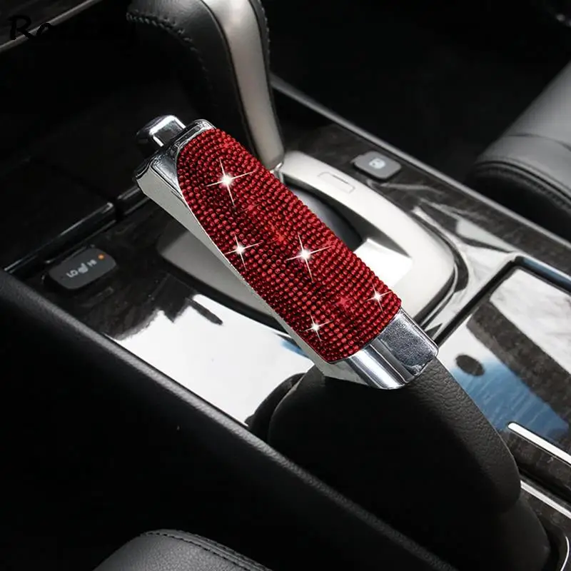 Protect Universal Car Handbrake Cover Rhinestone Bling Car Gears Handbrake Cover Handbrake Grips ddmysmile Car Interior Accessories Smile