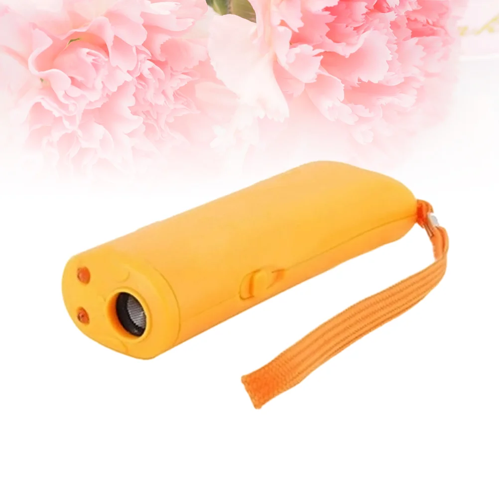 Electronic Ultrasonic Repeller Dog Ultrasonic Bark Control Anti Bark Dog Obedience Training Device With LED Light Flashlight smile