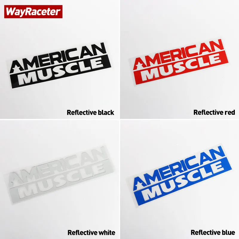 Car Door Bumper Window Grill Side Fender Wing Sticker American Muscle Style Graphics Vinyl Decal For Ford Mustang Accessories