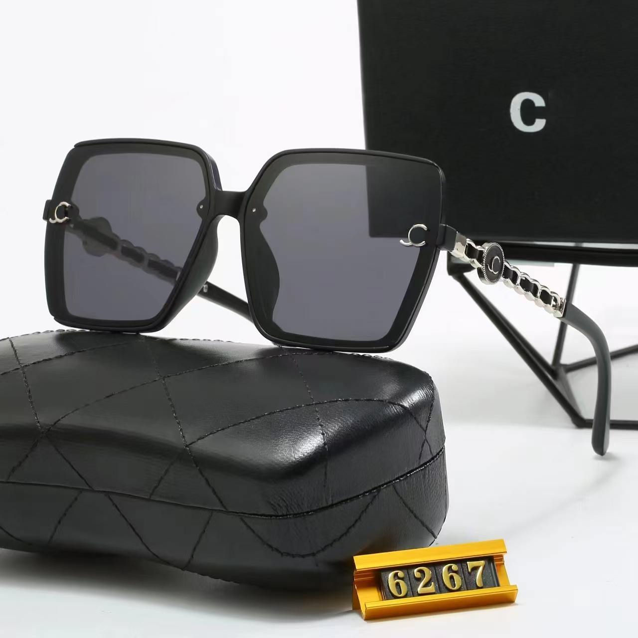 Designer Sunglasses Mens and Womens Sunglasses New C Luxury Fashion Classic Outdoor Beach Sun Beach Driving Sun Protection Belt Original Box