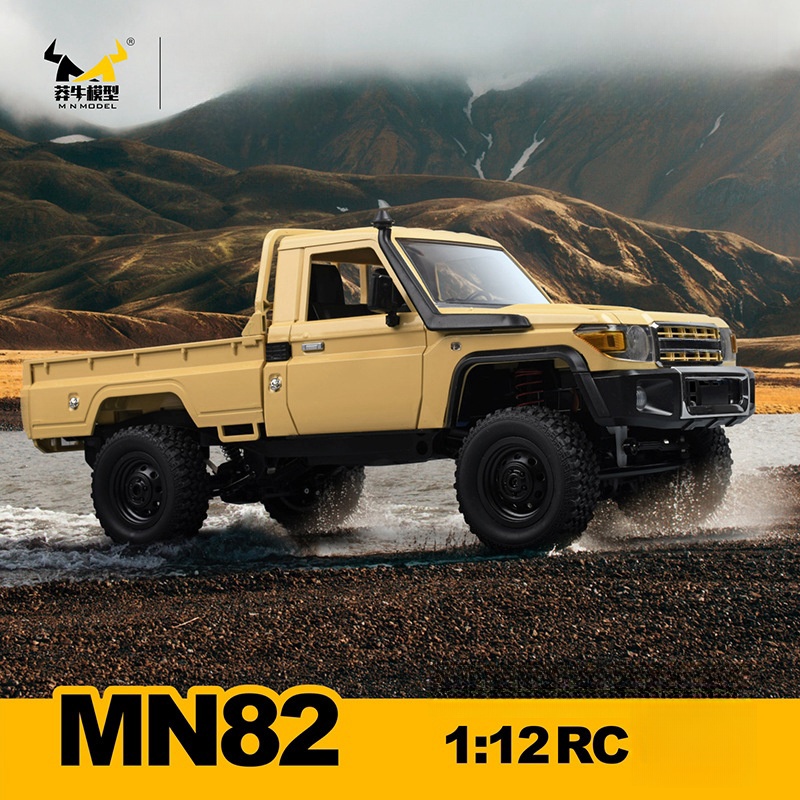 New Mn82 2.4g Rc Remote-controlled Model Car 46 Degrees Climbing Off-road Vehicle Lc79 Pickup Truck With Headlights Gift Toys
