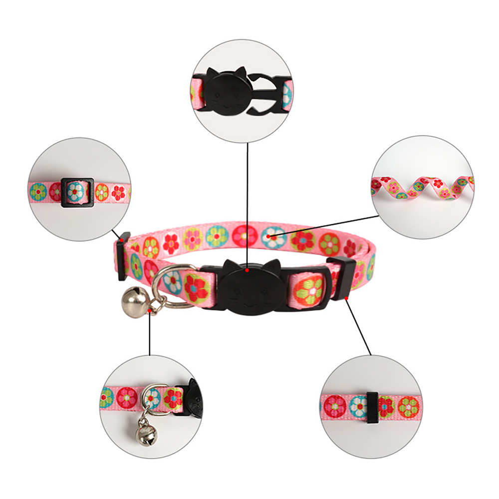Cat Collars Breakaway with Bell-Cat Safety Collars for Boys & Girls-Safety Buckle Kitten Collar for Pet Supplies,cat Accessories