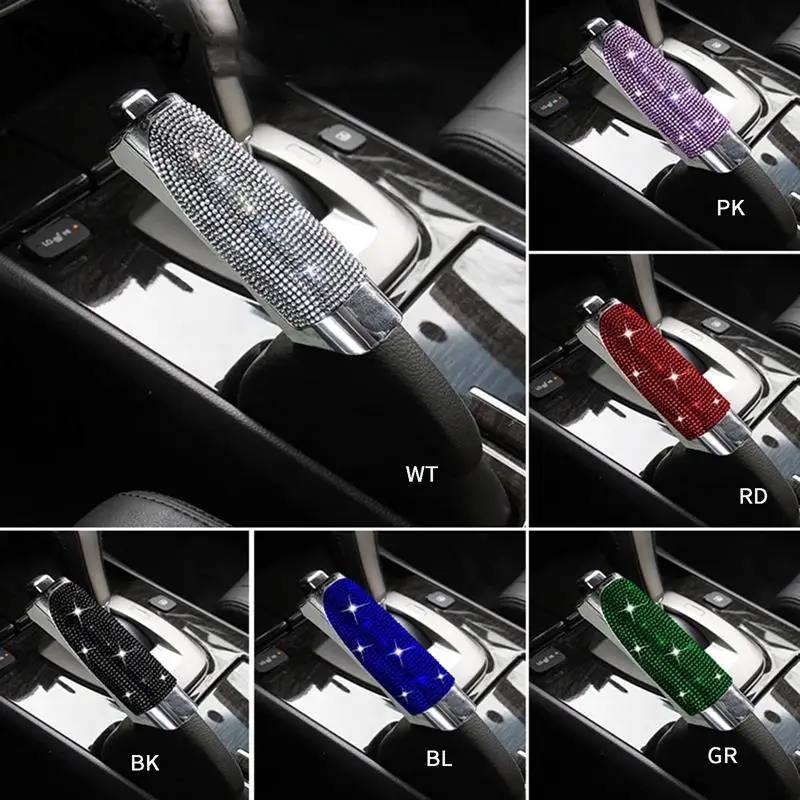 Protect Universal Car Handbrake Cover Rhinestone Bling Car Gears Handbrake Cover Handbrake Grips ddmysmile Car Interior Accessories Smile