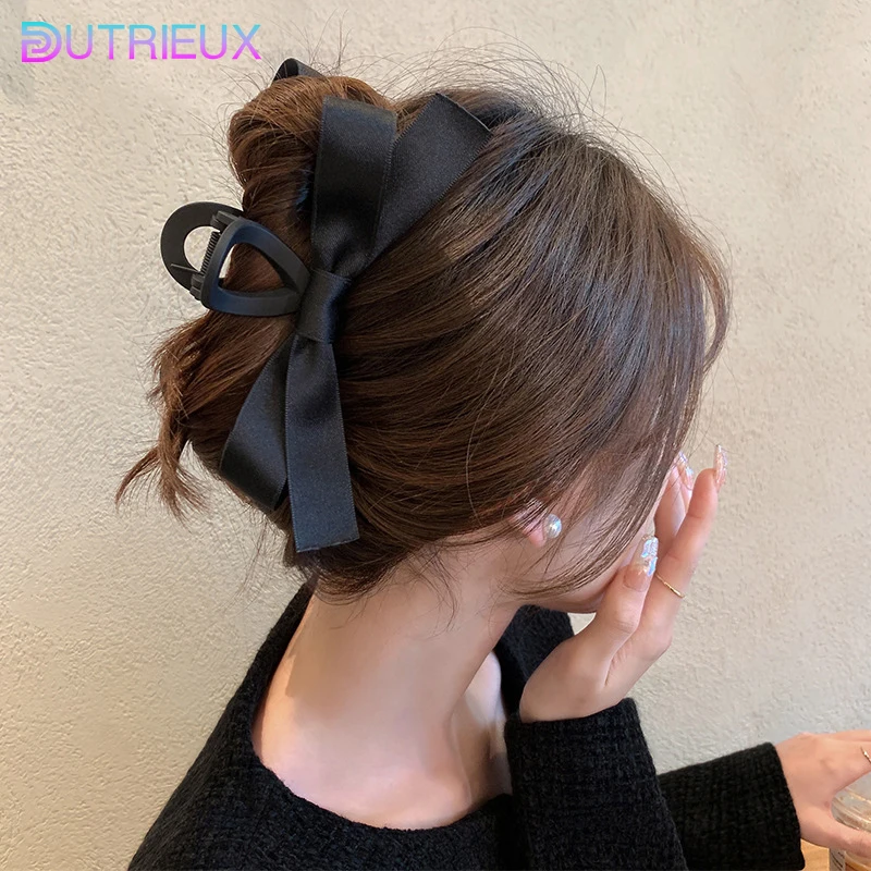 Dual Sides Bows new 2025 Hair Clips For Women Hairpin Large Size Claw Clip Hair Accessories 14cm Girls Headwear