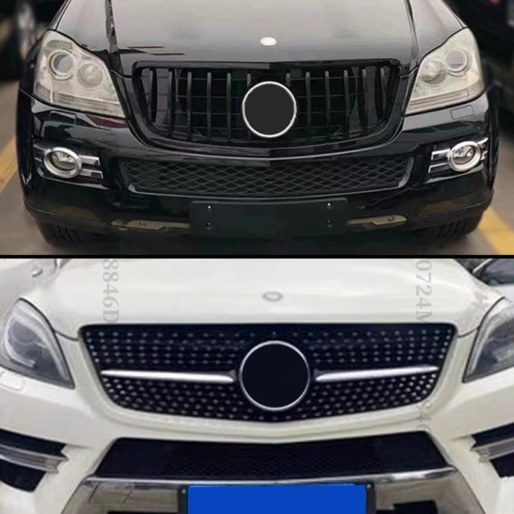 Sport Diamond GT Front Grille Hood Radiator Grid Mesh For Mercedes Benz GL X164 2005-2012 GL320 GL350 GL450 GL500 GL550 Grill