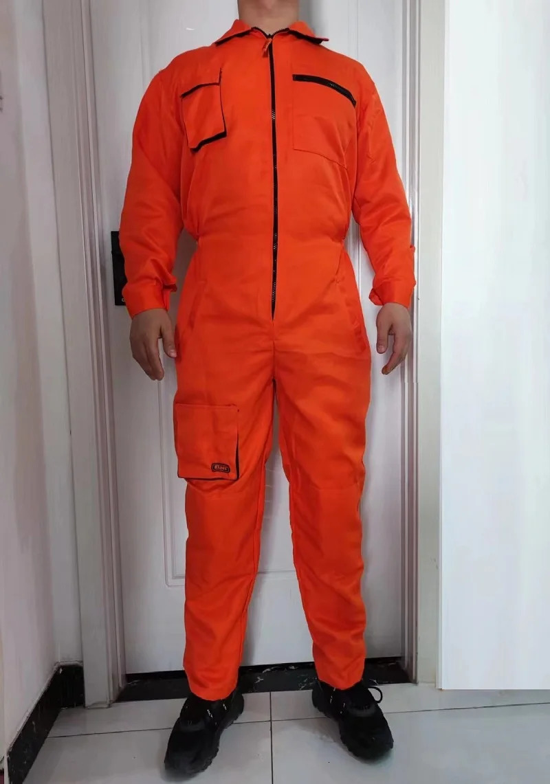 Work Overall Uniform Men Women Working Coveralls Welding Suit Car Repair Workshop Mechanical Uniform Work Clothes Warehouse Suit 240522