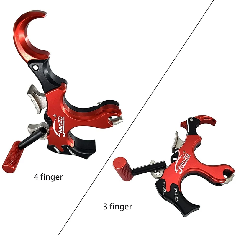 Aid Bow JIANZD Compound Releaser Thumb Release Aids Compound Bow Release Aid For Archery 3 Or 4 Finger Hand Held Grip smile