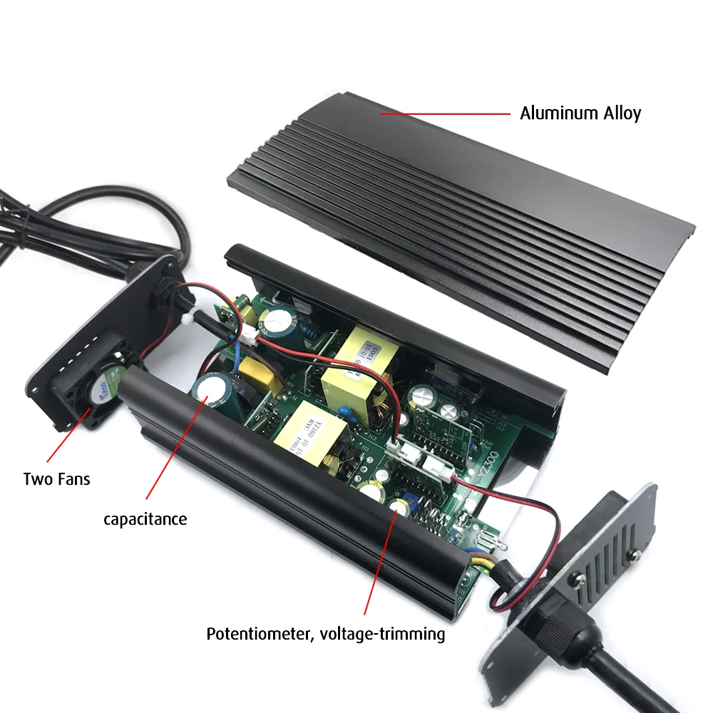 NEW 14.6V 20A Lifepo4 Charger 4S 12V 20A High Power Intelligent Lifepo4 Battery Pack Charger Aluminum Housing with Fan