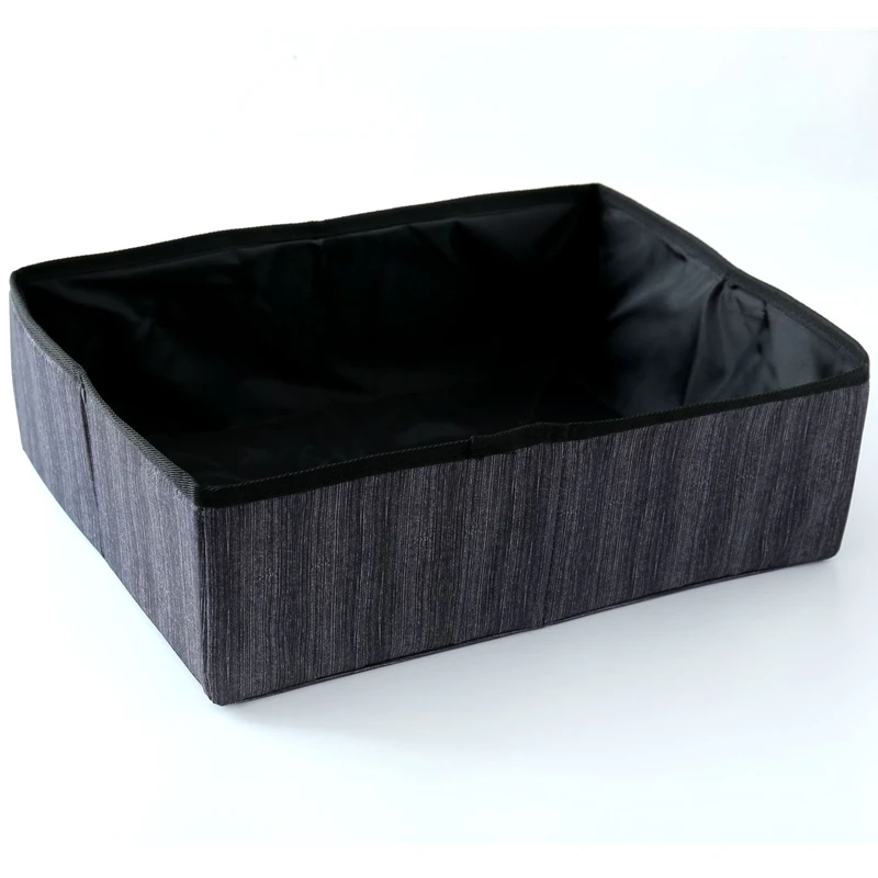 Folding Cat Litter Bedpans Box Outdoor Basin for Kittens Waterproof Toilet Pet Supply Oxford Cloth Cats Sandbox Easy Cleaning smile