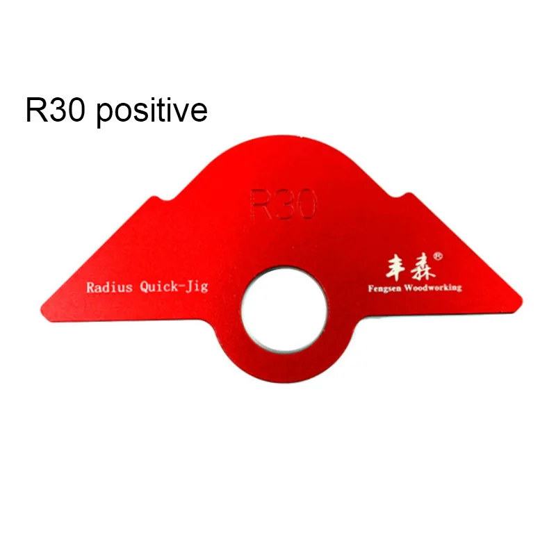 R Woodworking NEW R20/30/40 Gauge Angle Arc Trimming hine R Angle Arc Positioning Template Corner Jig for Router Table smile