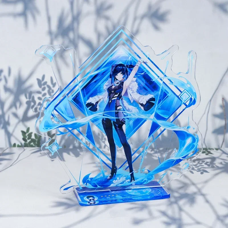 Stand New Game Impact Figure Acrylic Yelan Chevreuse Navia Xiao Cosplay Model ddmysmile Plate Desk Decor Fans Friend Gift Smile