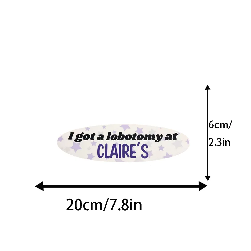 Lobotomy A I Got Funny Car Stickers For Decor Window Windshield Bumper Sticker Pack Exterior Accessories Waterproof Vinyl ddmysmile Decals Smile