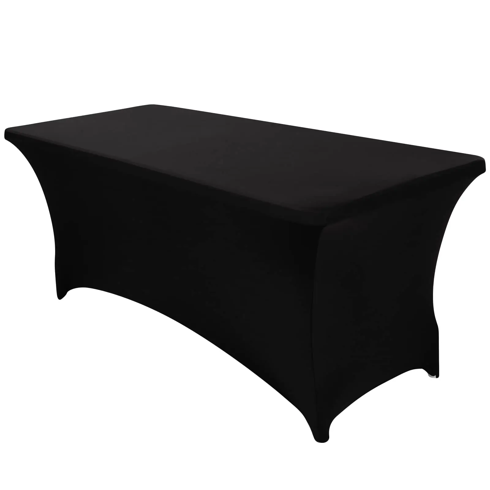 Spandex Table Cover,Fitted Rectangular,Stretchable Fabric,Lycra,Wrinkle-Free Tablecloth for Party,DJ,Tradeshows,Banquet,Cocktail