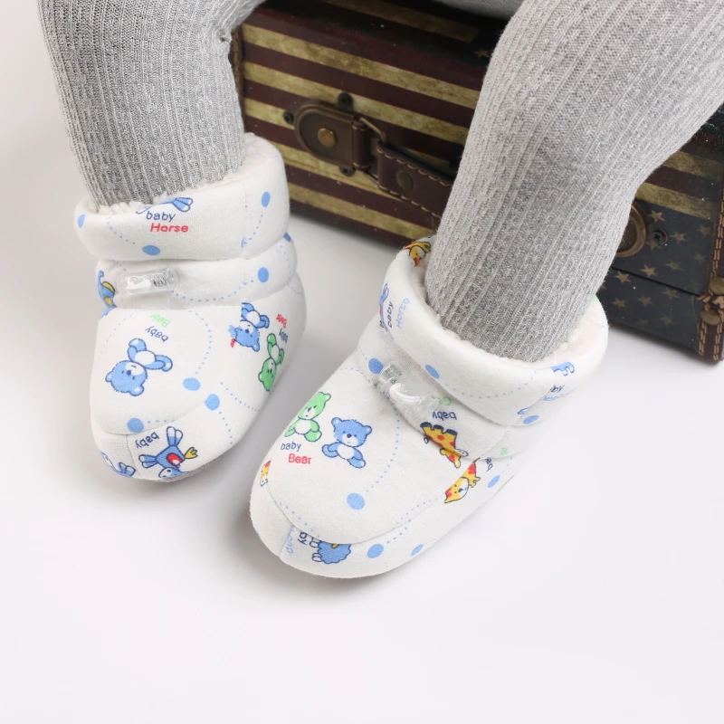 Winter Boots Warm Baby 0-18M Newborn Baby Boy Shoes Toddler Boots Shoes For Baby Girls Baby Booties First Walkers Bebe Menina smile