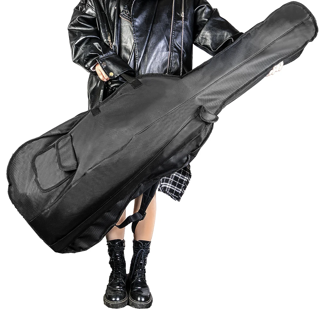4/4 3/4 1/2 new 1/4 1/8 1/10 Size Cello Soft Gig Bag With Straps Solid Carry Handle Bow & 2025 Accessories Pocket For Acoustic Cellos