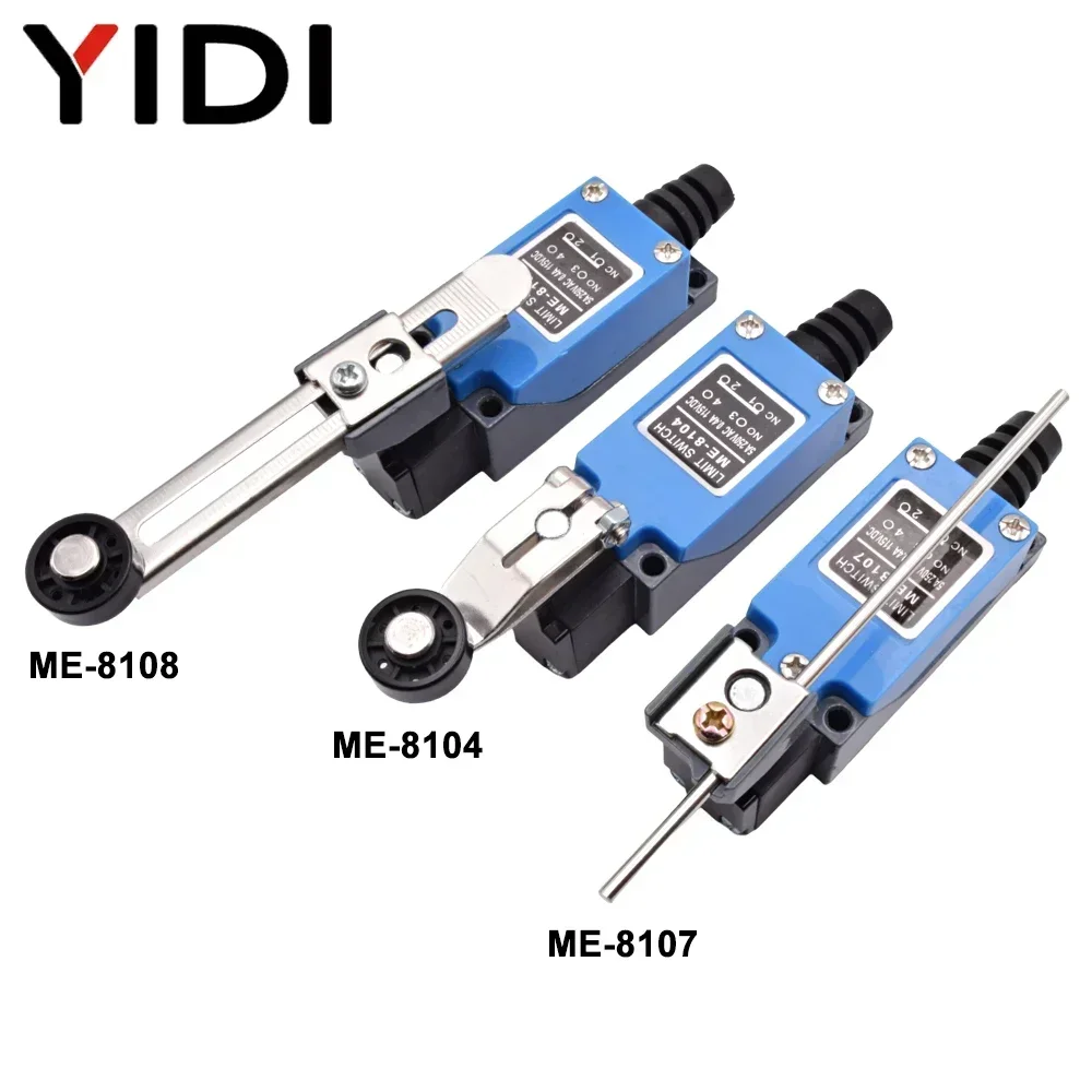 ME 8108 8111 8122 9101 Waterproof CNC Momentary Limit Switch 5A/220V Rotary Roller Lever Sealed Industrial Machine Limit Switch