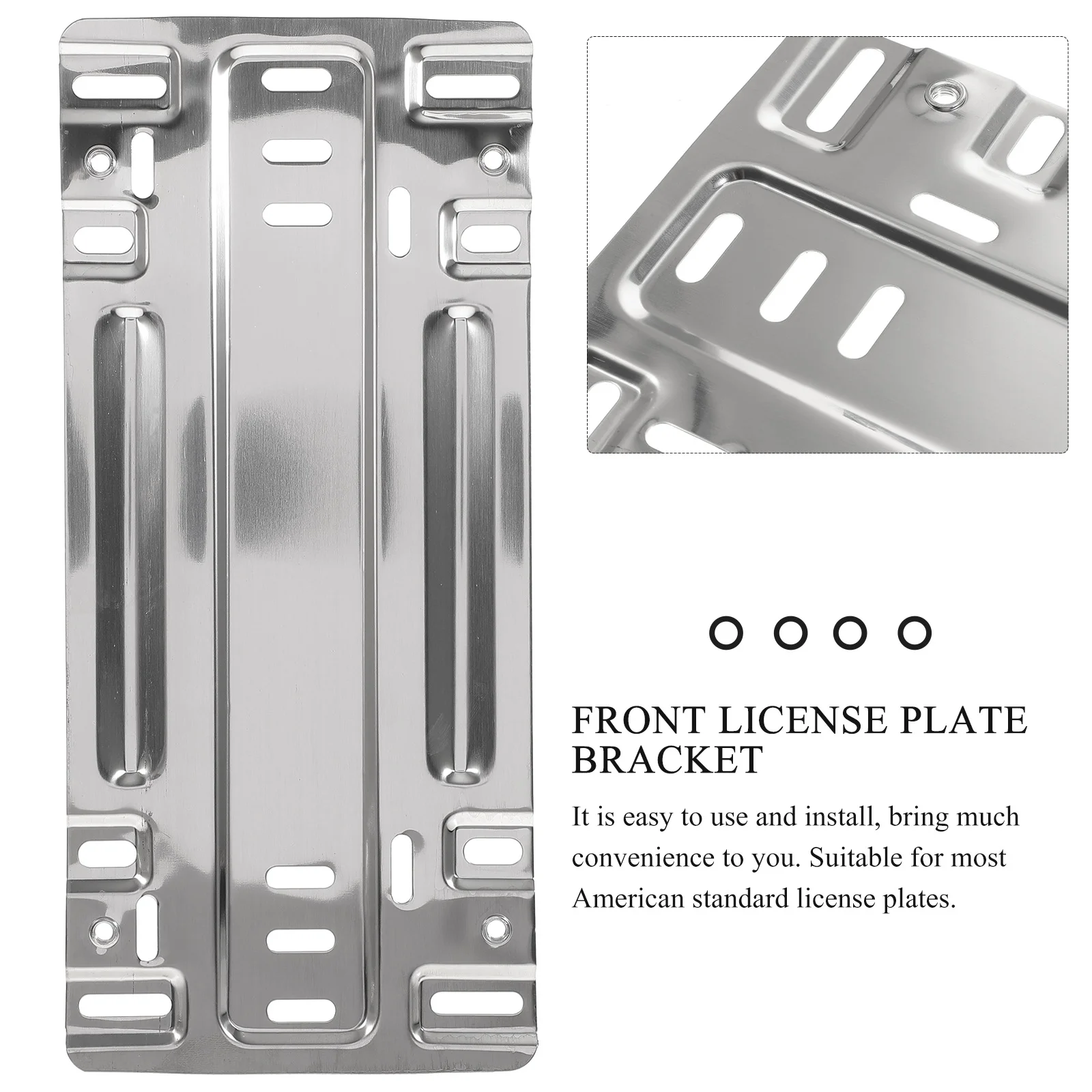 Car Tag Holder License Plate Bracket Front Bumper License Plate Mounting Kit
