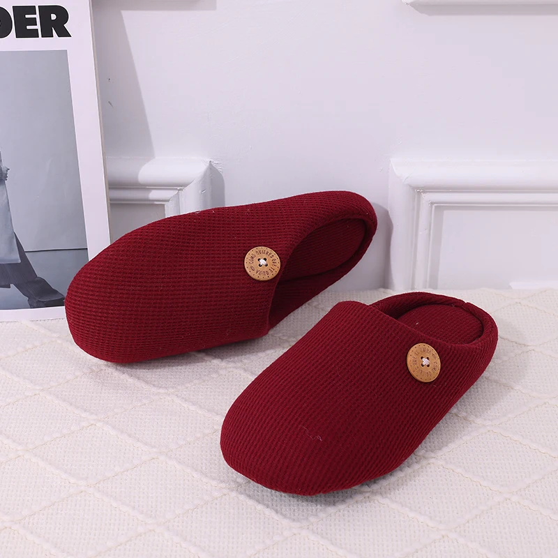 Bebealy New Home Shoes For Men Indoor Soft Non-slip Mule Flip flops 2023 Casual Cozy Fluffy Flip flops Man With Mute Memory Foam