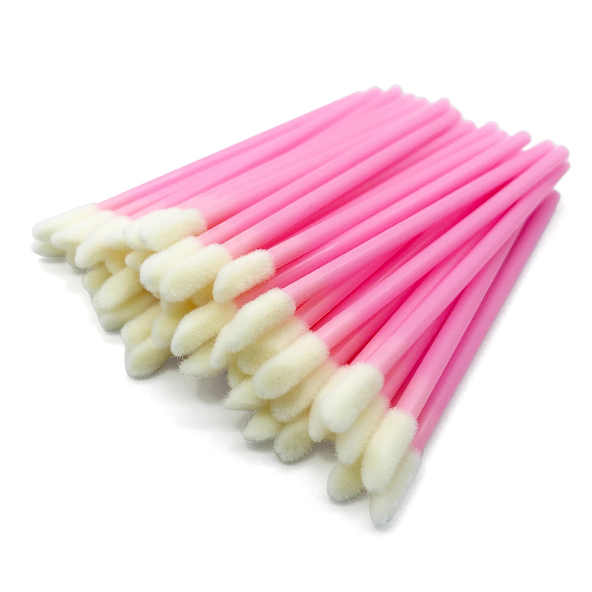 Disposable Lip Brush 50/5pcs Eyelash Makeup Lipstick Lip Gloss Wands Cosmetics Cleaner Applicator Eyeshadow Brushes Tools smile