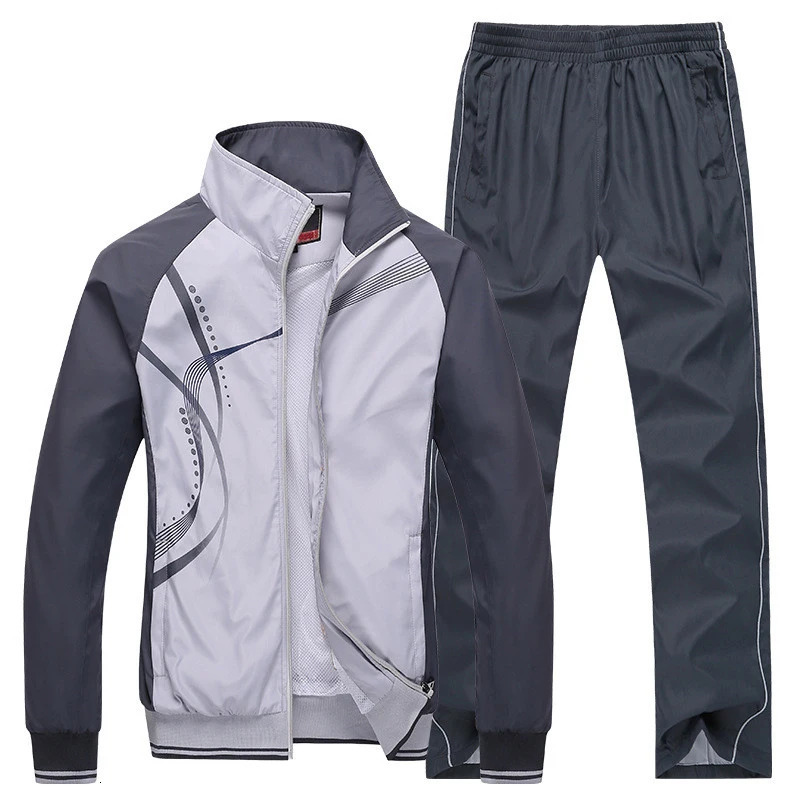 Men And Women Sportswear Sets Spring Tracksuit 2 Piece Sports Suit JacketPant Couple Sweatsuit Male Fashion Print Clothing 240516