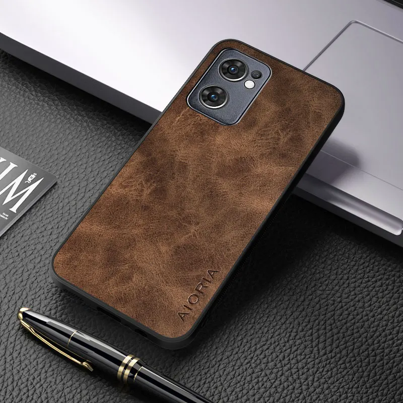 Reno ddmysmile Oppo Case For 7 Pro PU Leather Skin Cover For Reno 6 Pro Plus Case Smile