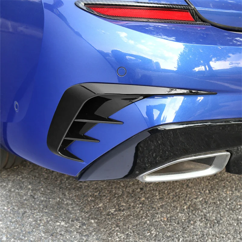 Car Rear Bumper Lip Spoiler Side Air Vent Outlet Cover For Bmw 3 Series G20 G28 318i 320i 325i Accessories 2020 2021
