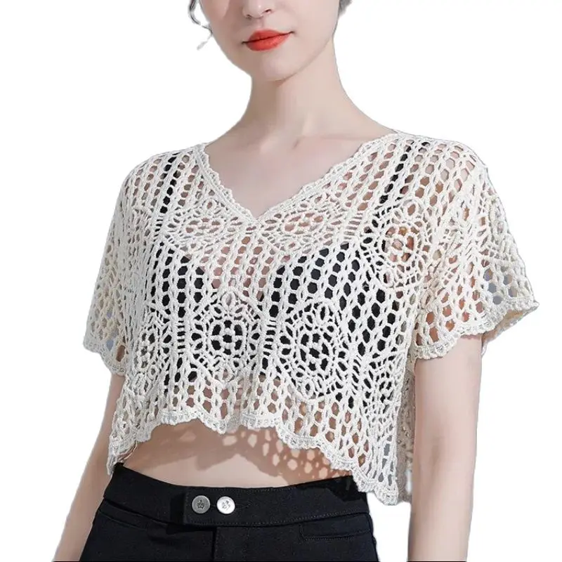 Women Short Sleeve Bolero Wedding Jacket Sunscreen Blouse Bolero Bridesmaid Top Cover Up Shawl Cape Shrug For Party Dress smile