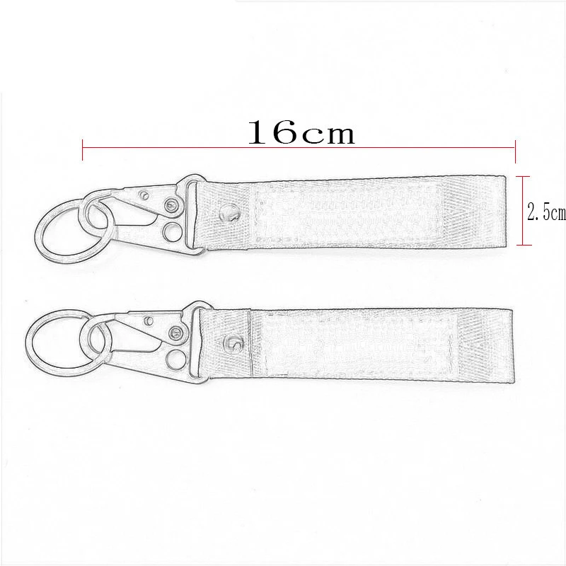 For Kawasaki Ninja 400 Ninja400 Keychain Motorbike Both Side Embroidered Keyring Key Chain Holder Ring Motorcycle Accessories