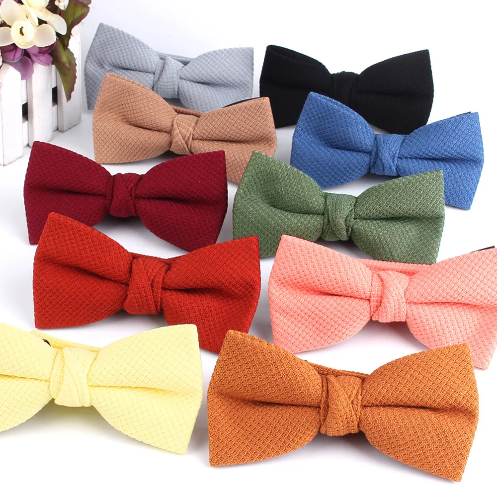 Bow NEW Tie Men Casual Shirts Bow Tie For Men Women Bow Knot Solid Color ddmysmile Bow Ties Cravats Party Wedding Bow Ties Groomsmen Gifts Smile