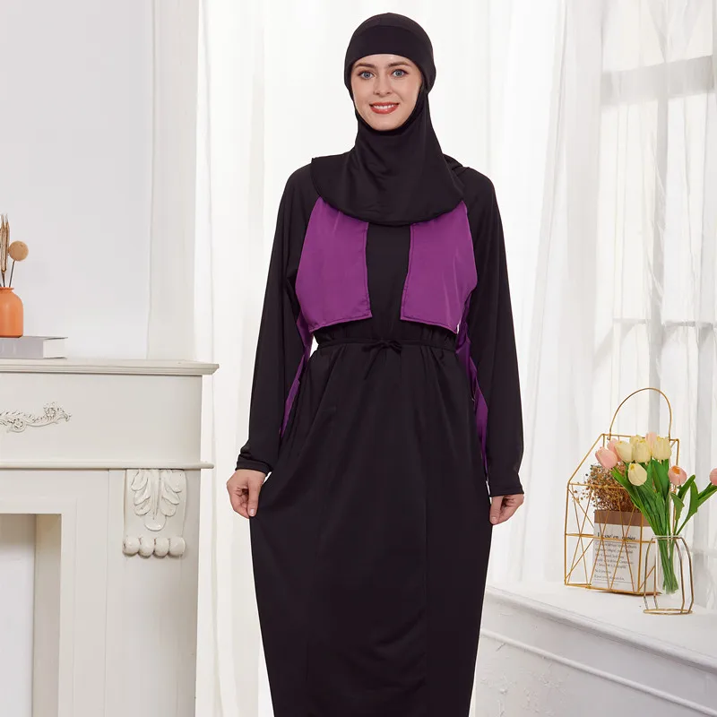 3Pcs Burkinis Islamic Muslim Beach Bathing Full Cover Swimwear Swimsuit With Swimming Hijab Cap Arab Modest ddmysmile Beachwear Smile