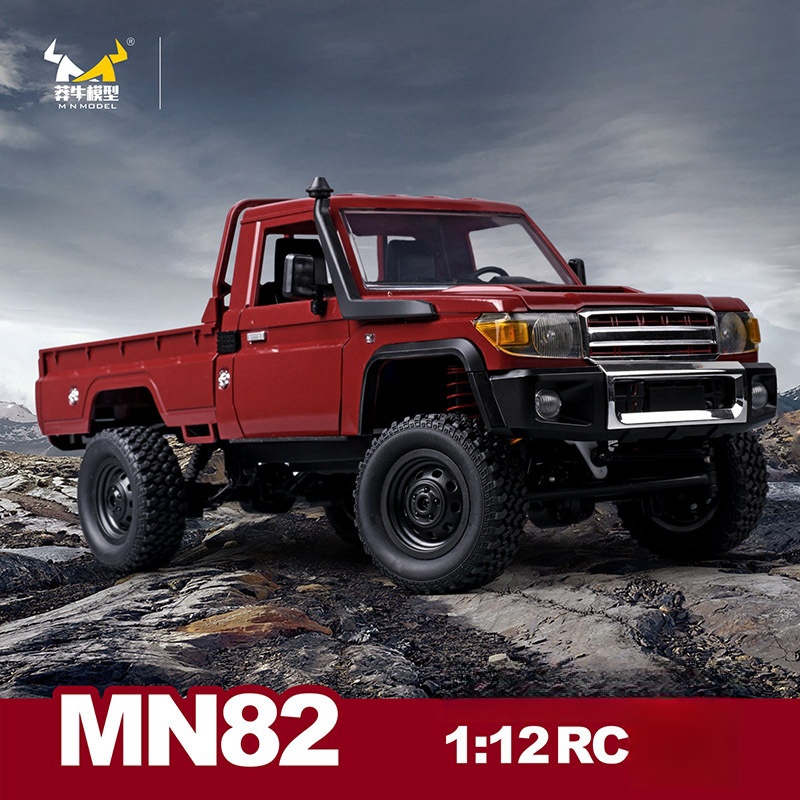 New Mn82 2.4g Rc Remote-controlled Model Car 46 Degrees Climbing Off-road Vehicle Lc79 Pickup Truck With Headlights Gift Toys