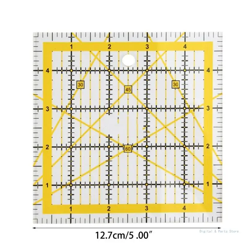 Quilting Acrylic M17f Portable Ruler With Double Colored Lines Quilting Ruler DIY Architect Template ddmysmile Drafting Ruler Gift Smile