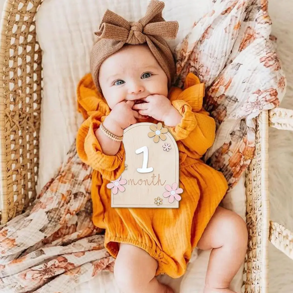 Baby Monthly Milestone Cards Wooden Baby Milestone Cards Capture Celebrate Every Precious Moment of Baby's Growth with Fine