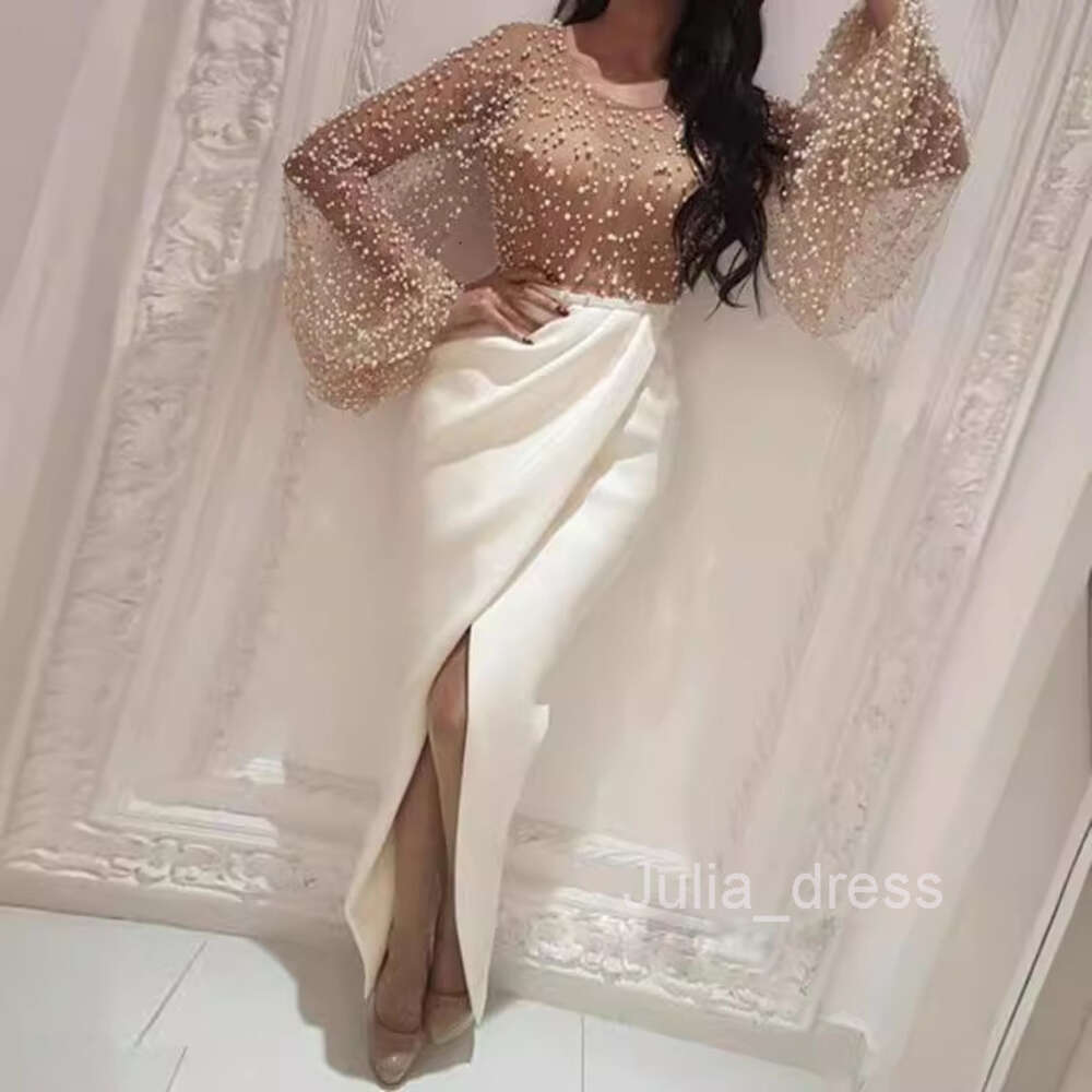 Autumn New Womens Fashion Elegant Long Dress Mesh Slim Fit Ball Cocktail Party Dress