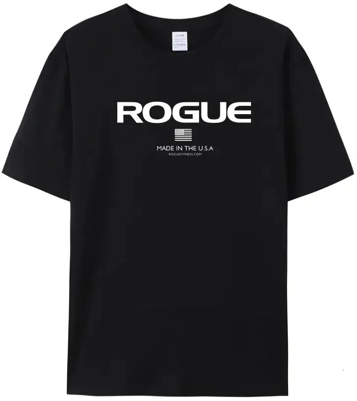 Breathable and Stylish Rogue Fitness TShirt ONeck Casual Tops for Men 240527