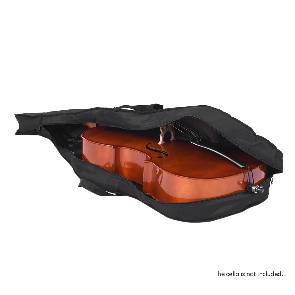 4/4 3/4 1/2 new 1/4 1/8 1/10 Size Cello Soft Gig Bag With Straps Solid Carry Handle Bow & 2025 Accessories Pocket For Acoustic Cellos