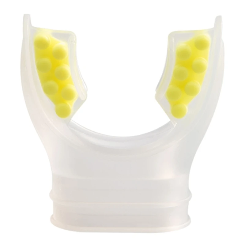 With Silicone Snorkel Mouthpiece Small Dots Comfortable Diving Regulator Mouthpiece Cover Octopus Holder Retainers smile