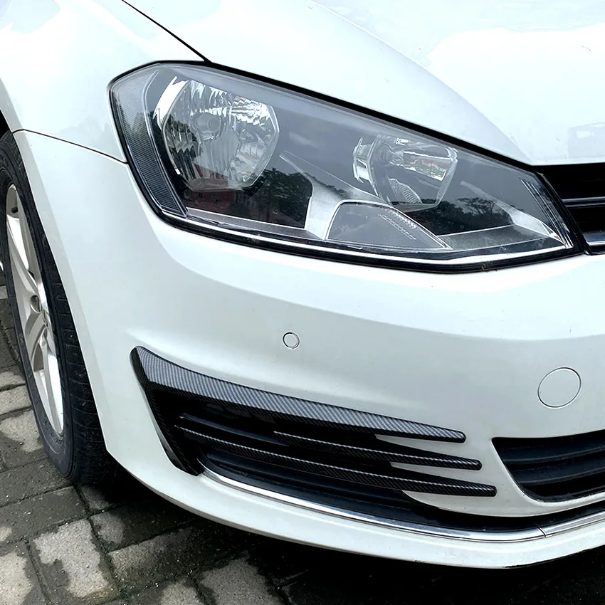 For VW Golf 7 MK7 Golf7 Front Bumper Lip Spoiler Car Fog Lamp Grille Cover Trim Body Kit 2012-2017