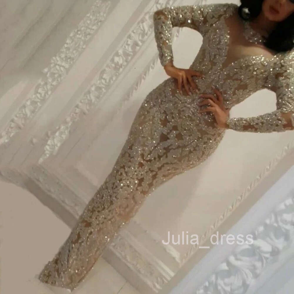 Autumn And Winter New Womens Slim Fit V-neck Hot Rolled Long Sleeve Slim Fit Sexy Long Dress Evening Dress