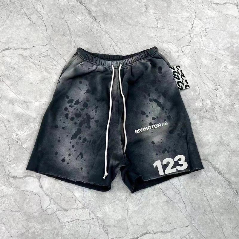 Men's Shorts Summer Joggers Casual Washed Cotton Short Pants