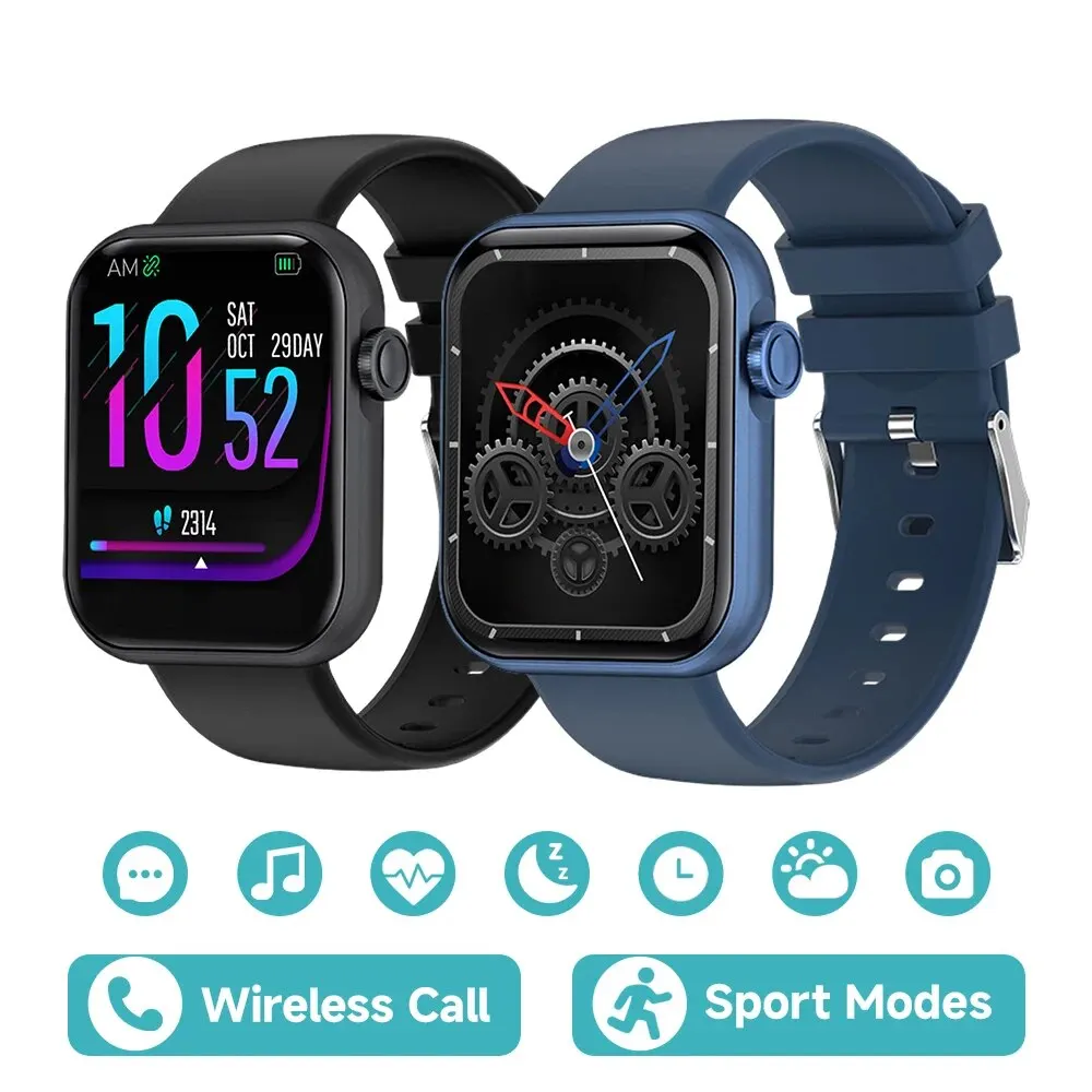 Smartwatch New 1.83Inch TFT Voice Calling Smartwatch for Men Women Health Monitoring Step Count Sports Watch for Android IOS smile