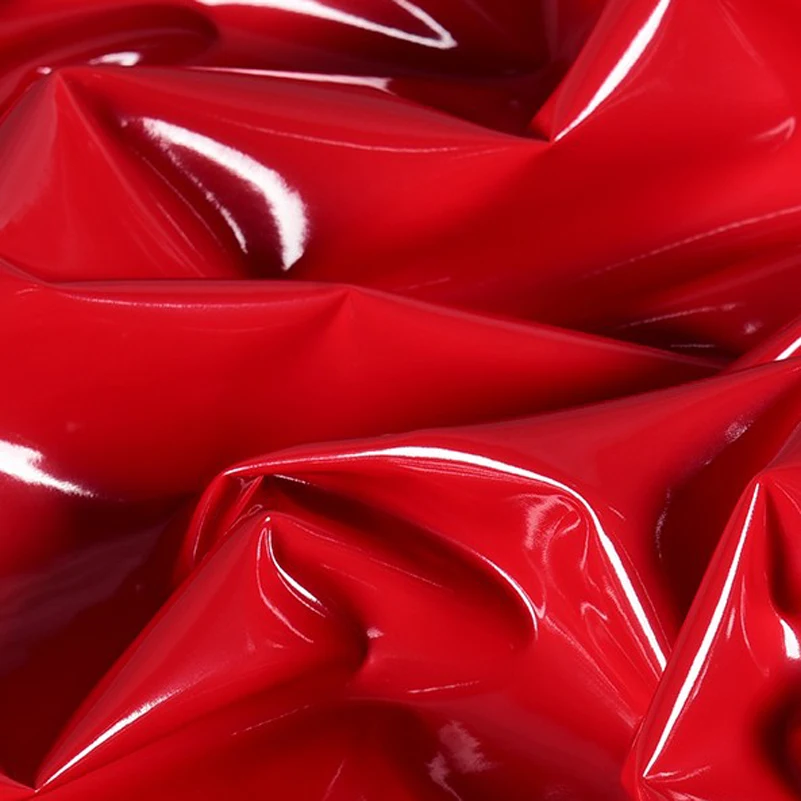 Leather Stretch Mirror Fabric PU Super Shiny Soft and Delicate for Tight Pants Design Clothing Per Half Meter smile
