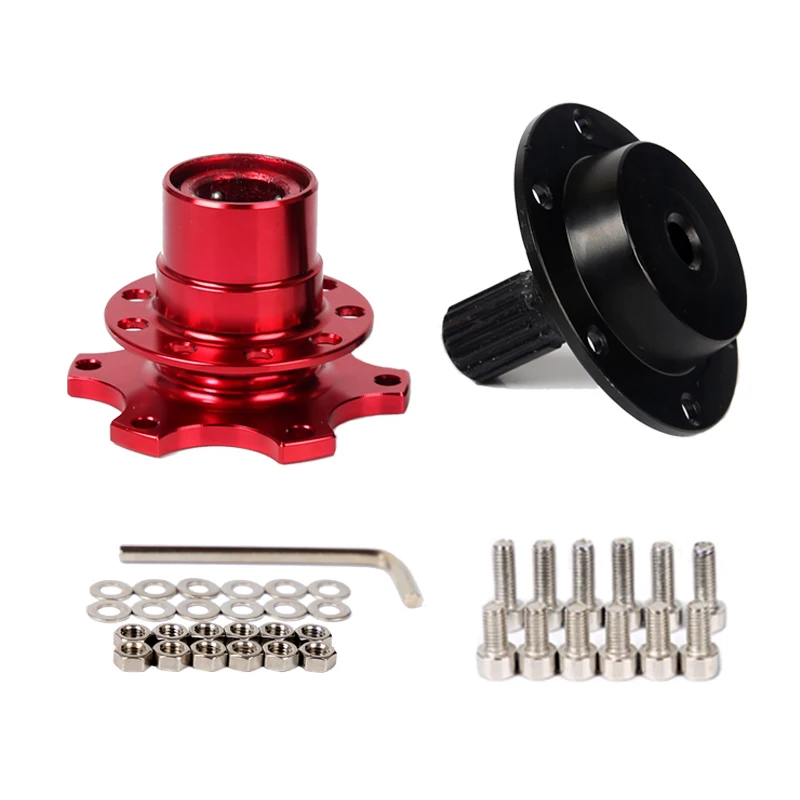 Steering Quick Universal Wheel Release Hub Kit Wheel Hub Adapter For 6 hole Steering Wheel Hub smile