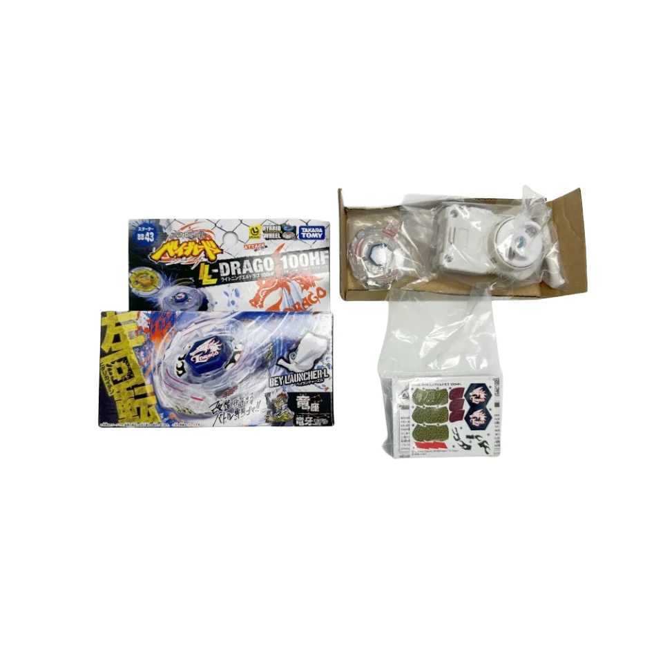 4D Beyblades Takara Tomy Beyblade Metal Battle Fusion Top BB43 L- DRAGO 100HF WITH Light Launcher ZGG5
